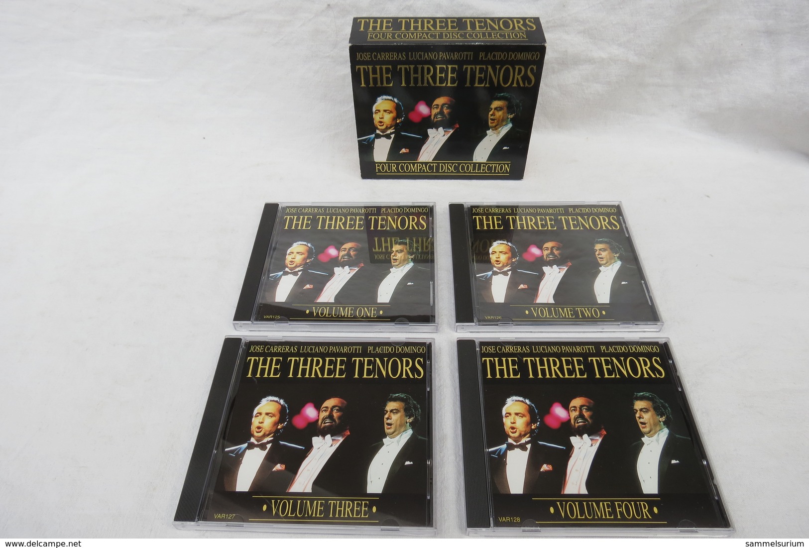 4 CDs "The Three Tenors" Jose Carreras, Luciano Pavarotti, Placido Domingo - Opere