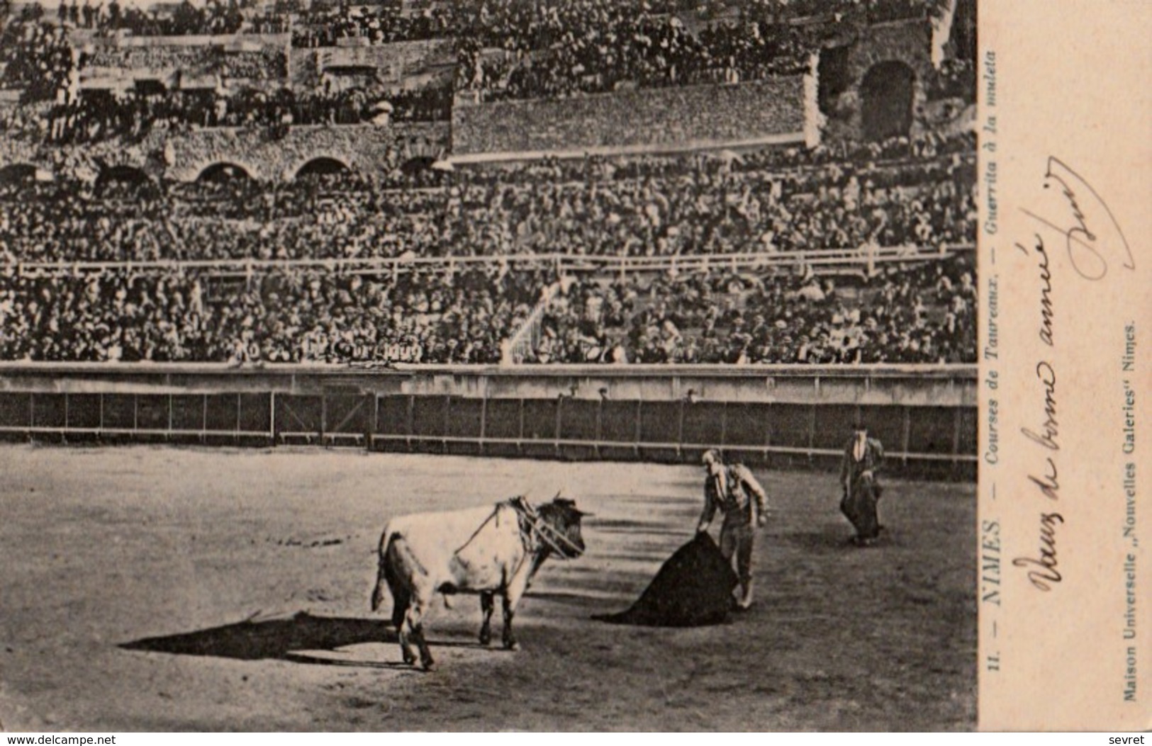 NIMES  - Courses De Taureaux - Guerita à La Muleta. - Corridas