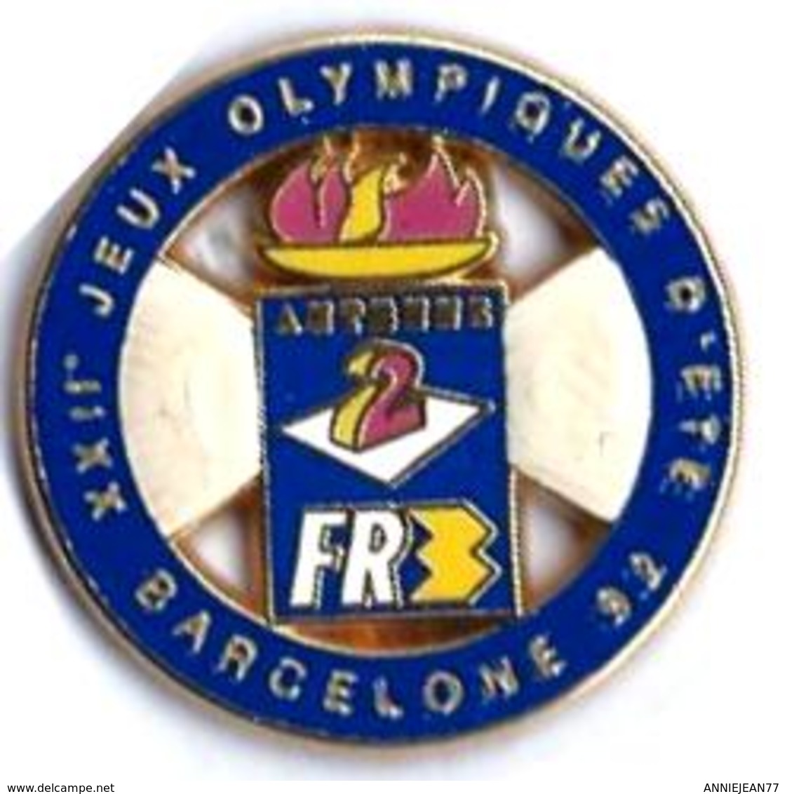 TELEVISION - ANTENNE 2 / FR3 - AF10 - XIIe JEUX OLYMPIQUES - BARCELONE - Verso : DECAT PARIS - Media