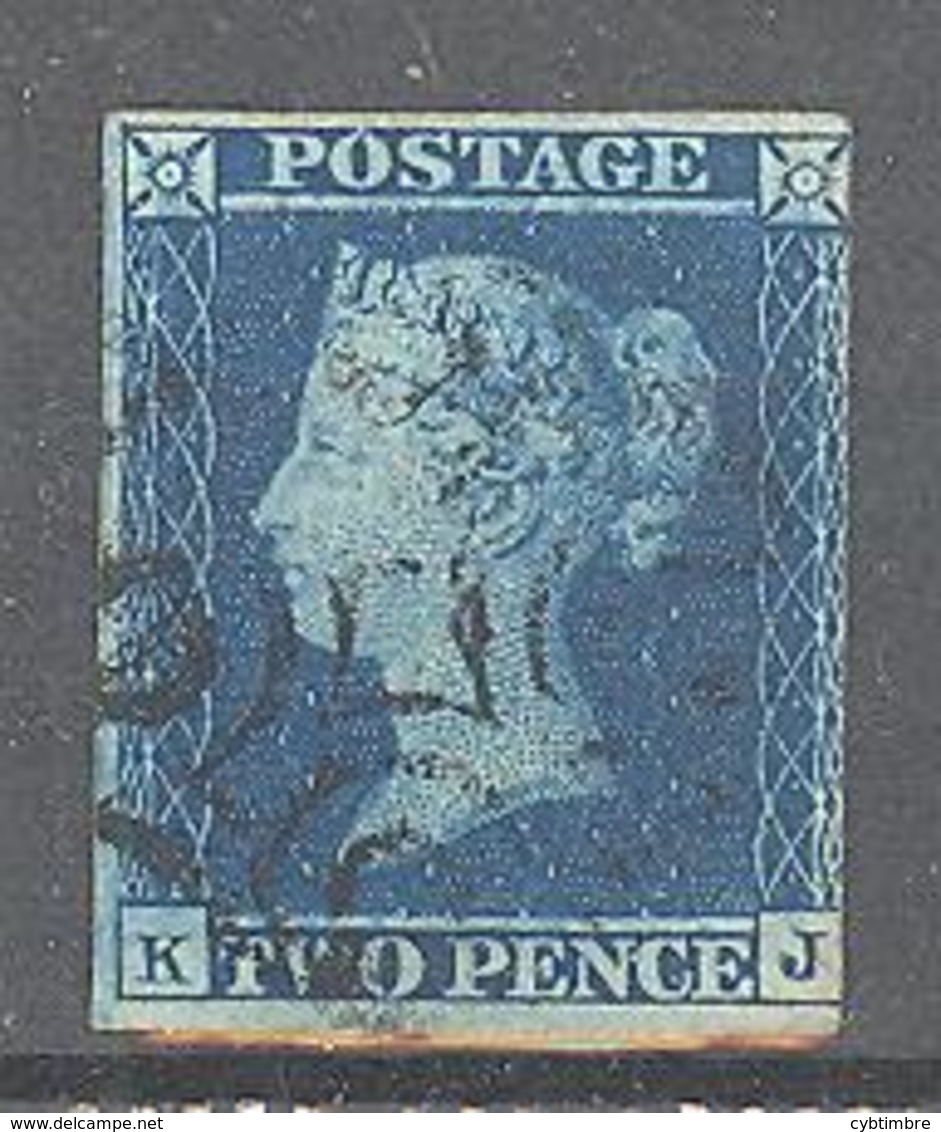 Grande Bretagne: Yvert N° 4a°; Cote 110.00€; 3 Belles Marges - Used Stamps