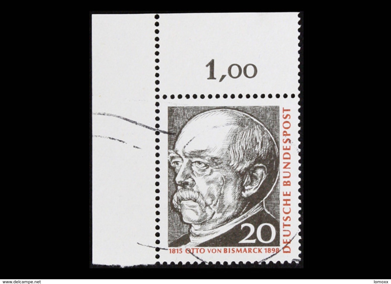 BRD 1965, Michel-Nr. 463, 150. Geburtstag Von Otto Fürst Von Bismarck, Eckrand Links Oben, Gestempelt, - Gebraucht