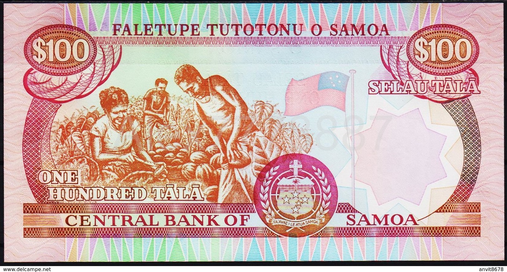 SAMOA 100 $  1990   UNC! - Samoa