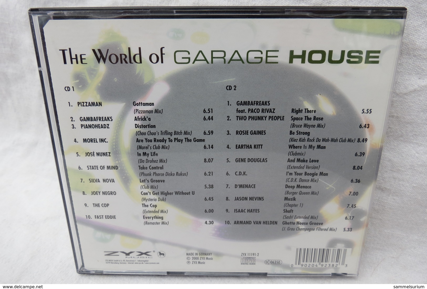 2 CDs "The World Of Garage House" - Dance, Techno & House