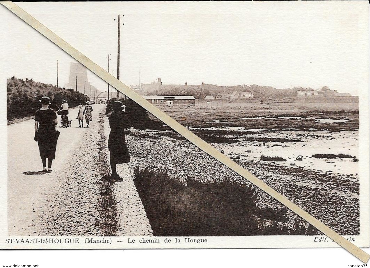 St Vaast La Hougue - Chemin De La Hougue - Non  Circulé - Saint Vaast La Hougue