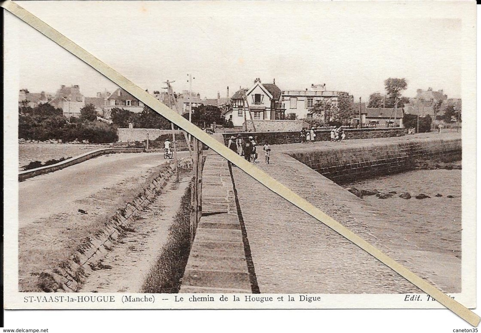 St Vaast La Hougue - Chemin De La Hougue - Non  Circulé - Saint Vaast La Hougue