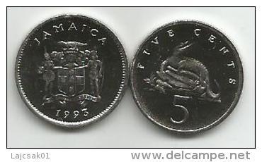 Jamaica 5 Cents  1993. High Grade - Jamaique