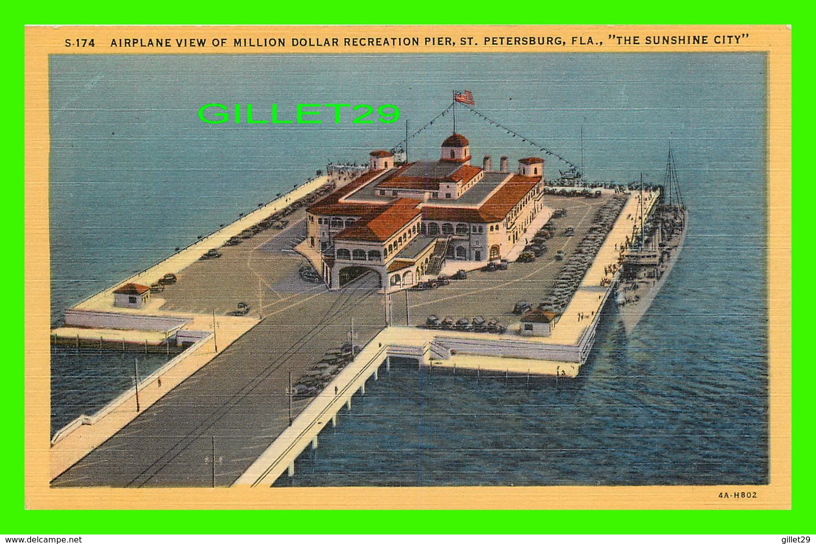 ST PETERSBURG, FL - AIRPLANE VIEW OF MILLION DOLLAR RECREATION PIER -  SUN NEWS CO - - St Petersburg