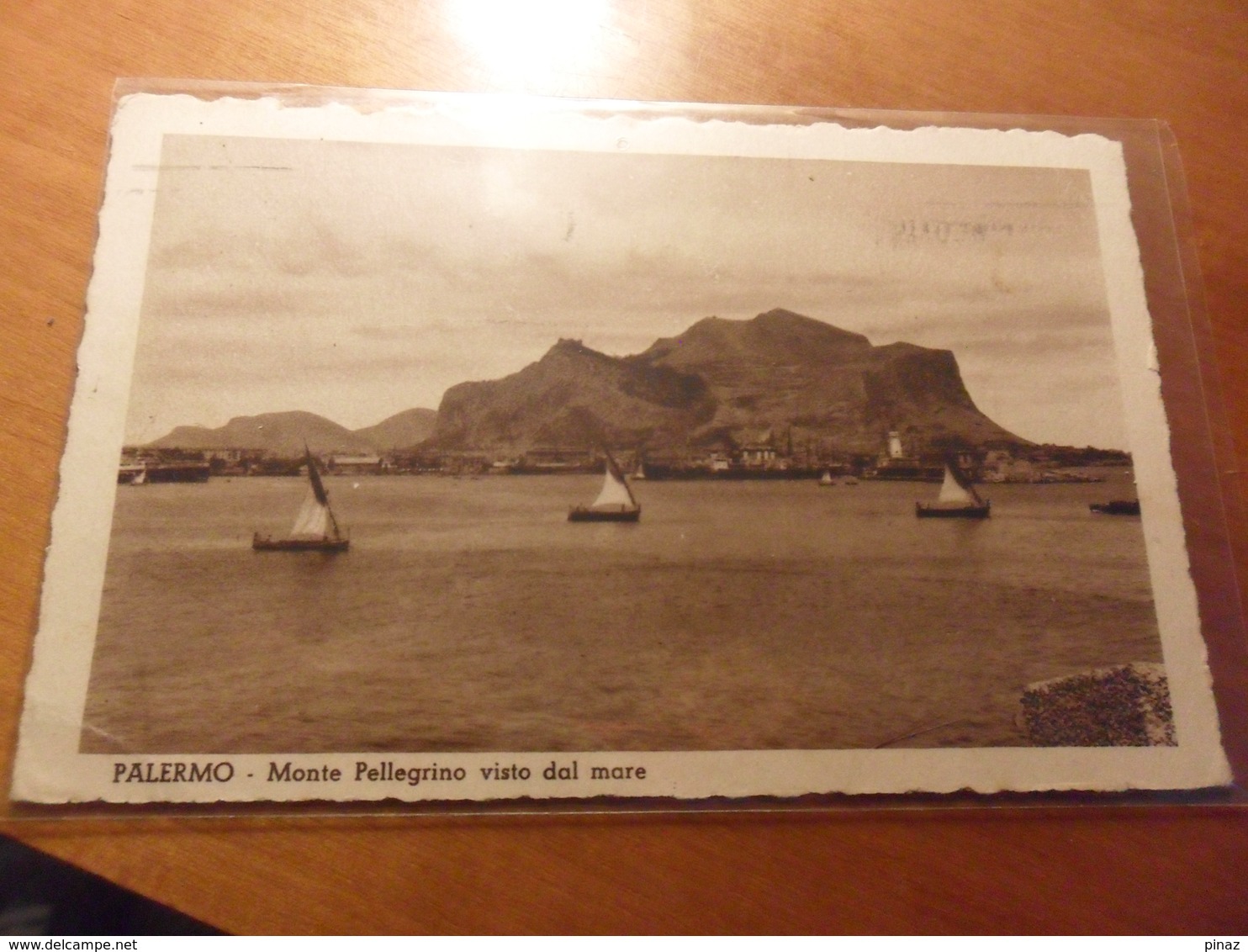 Cartolina  1936 Timbro Arrivo VILLASTELLONE  (TO)  Palermo Barche A Vela - Storia Postale