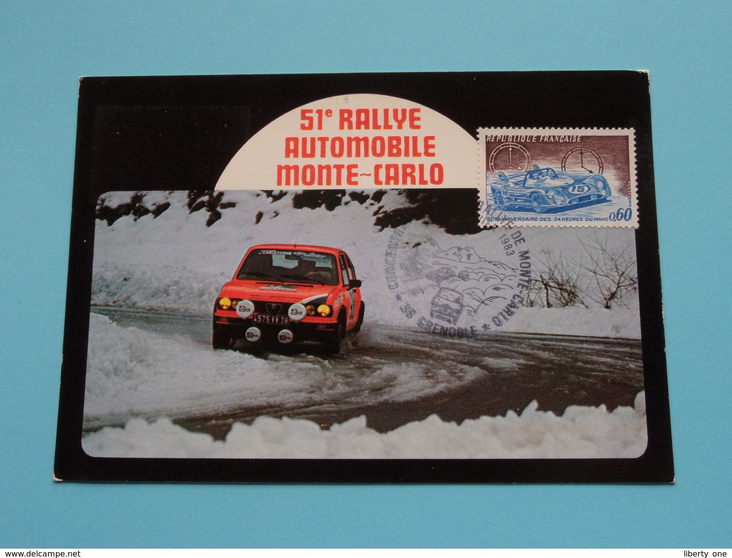 51e RALLYE AUTOMOBILE MONTE-CARLO ( Edit. André ) Anno 1983 ( See / Voir / Zie > Photo ) FDC 22-23 Janvier ! - Monte-Carlo