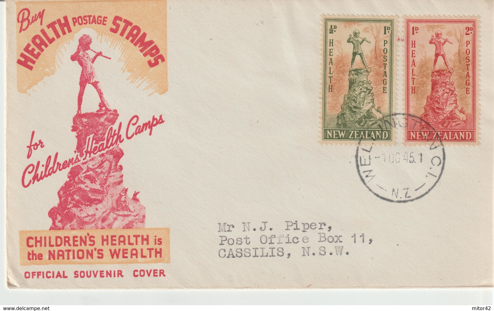 21-Fiabe-Contes-Tales-Cuentos: Peter Pan-Nuova Zelanda-1951-FDC - Fiabe, Racconti Popolari & Leggende