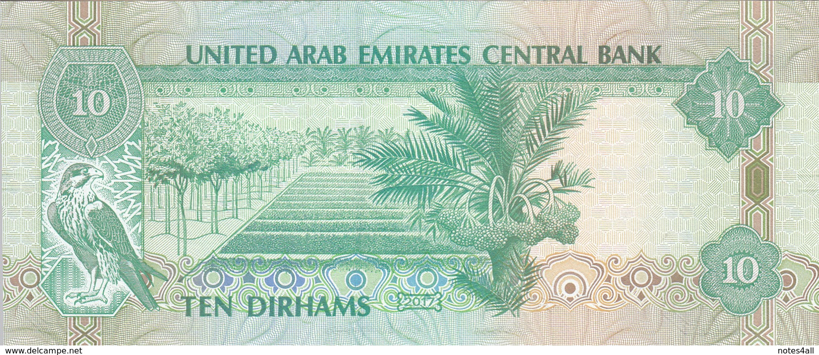 UAE UNITED ARAB EMIRATES 10 DIRHAMS 2017 P-27 LOT X5 UNC NOTES */* - Verenigde Arabische Emiraten