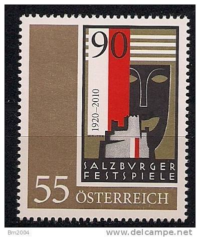 2010  Austria    Mi. 2869 **MNH  Salzburger Festspiele - Neufs