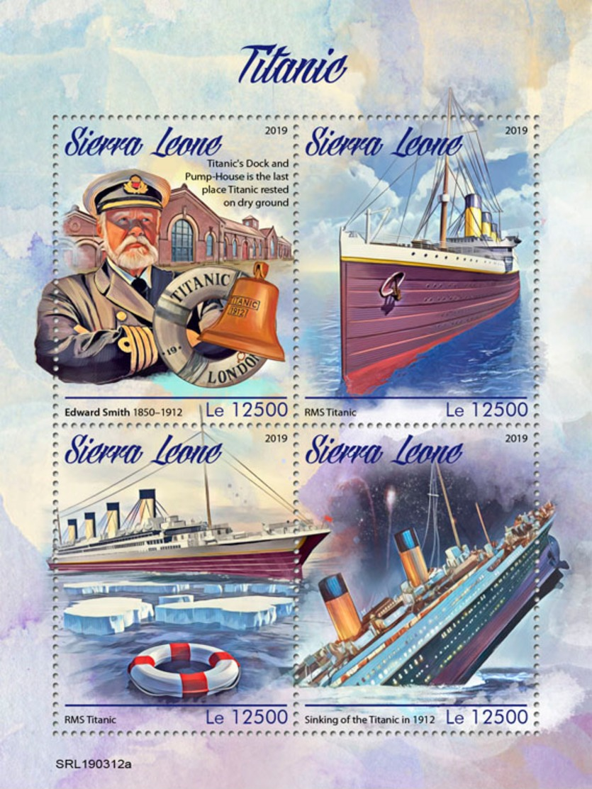 Z08 SRL190312a Sierra Leone 2019 Titanic MNH ** Postfrisch - Sierra Leone (1961-...)