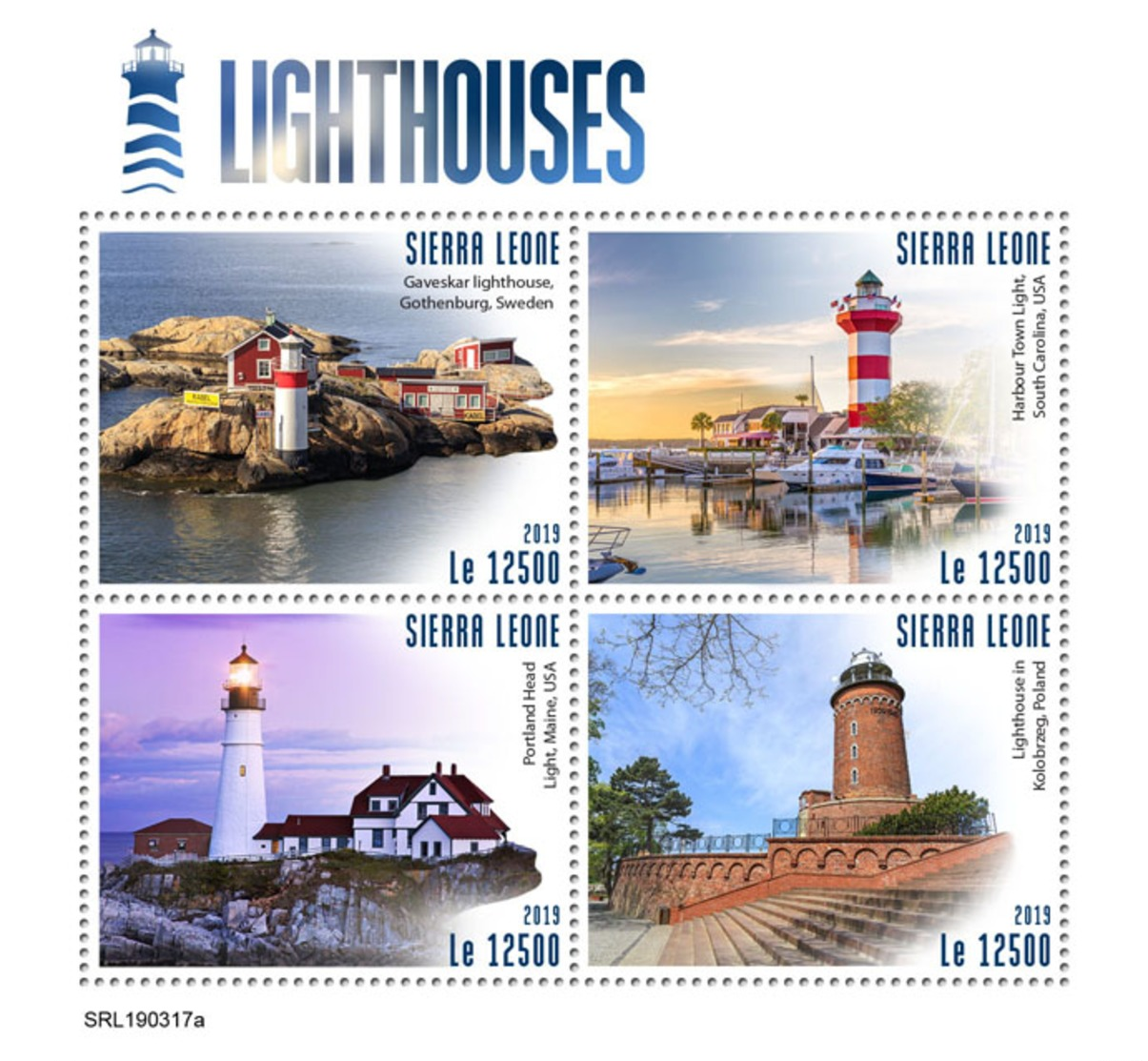 Z08 SRL190317a Sierra Leone 2019 Lighthouses MNH ** Postfrisch - Sierra Leone (1961-...)