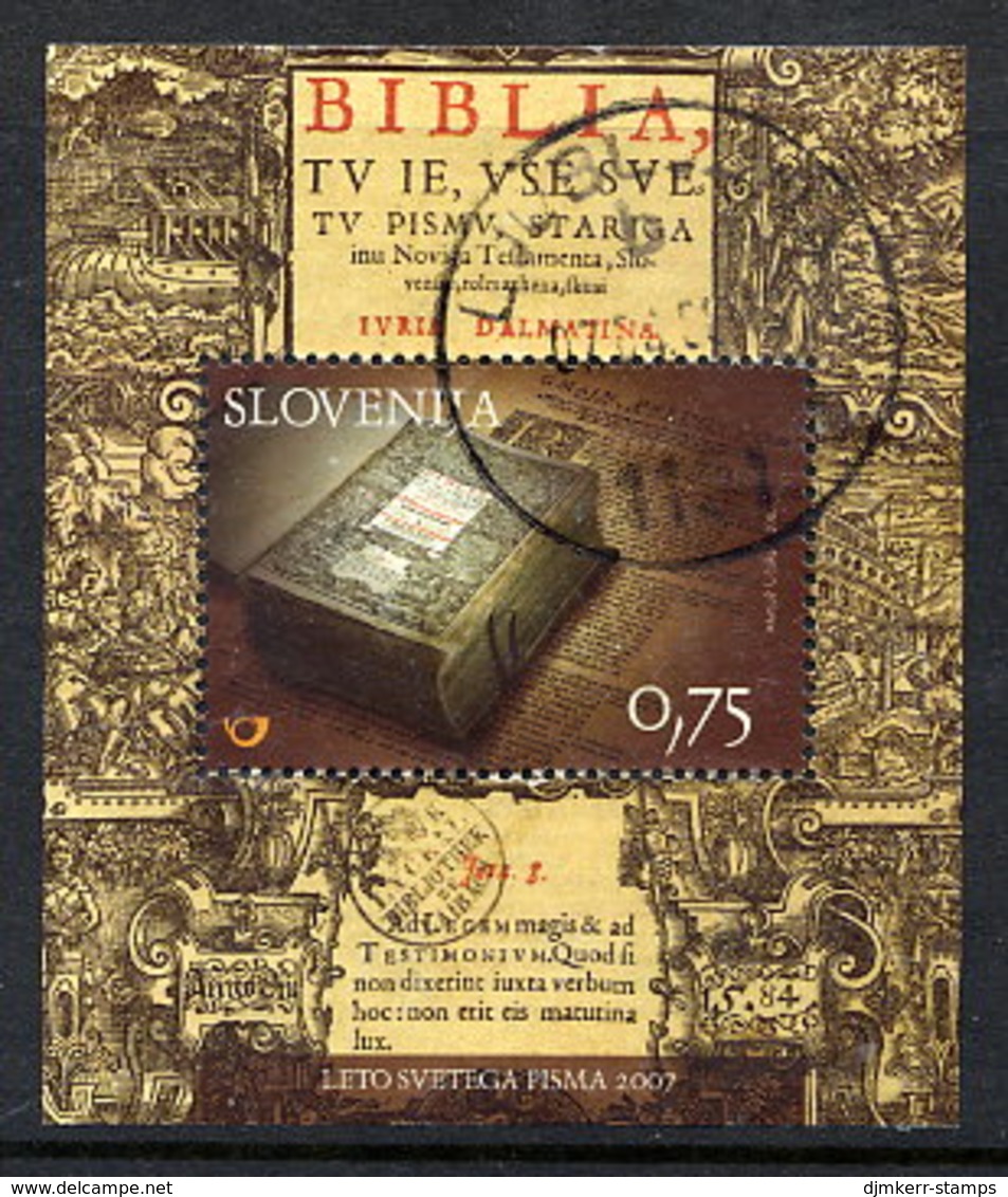 SLOVENIA 2007 Bible Year Block, Used.  Michel Block 33 - Slovenië
