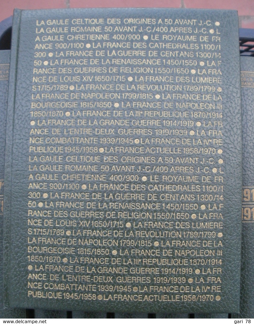 Lot Des 20 Volumes, Collection  HISTOIRE De La FRANCE Des Origines A 1970 - Edition Culture,art, Loisirs - Lots De Plusieurs Livres
