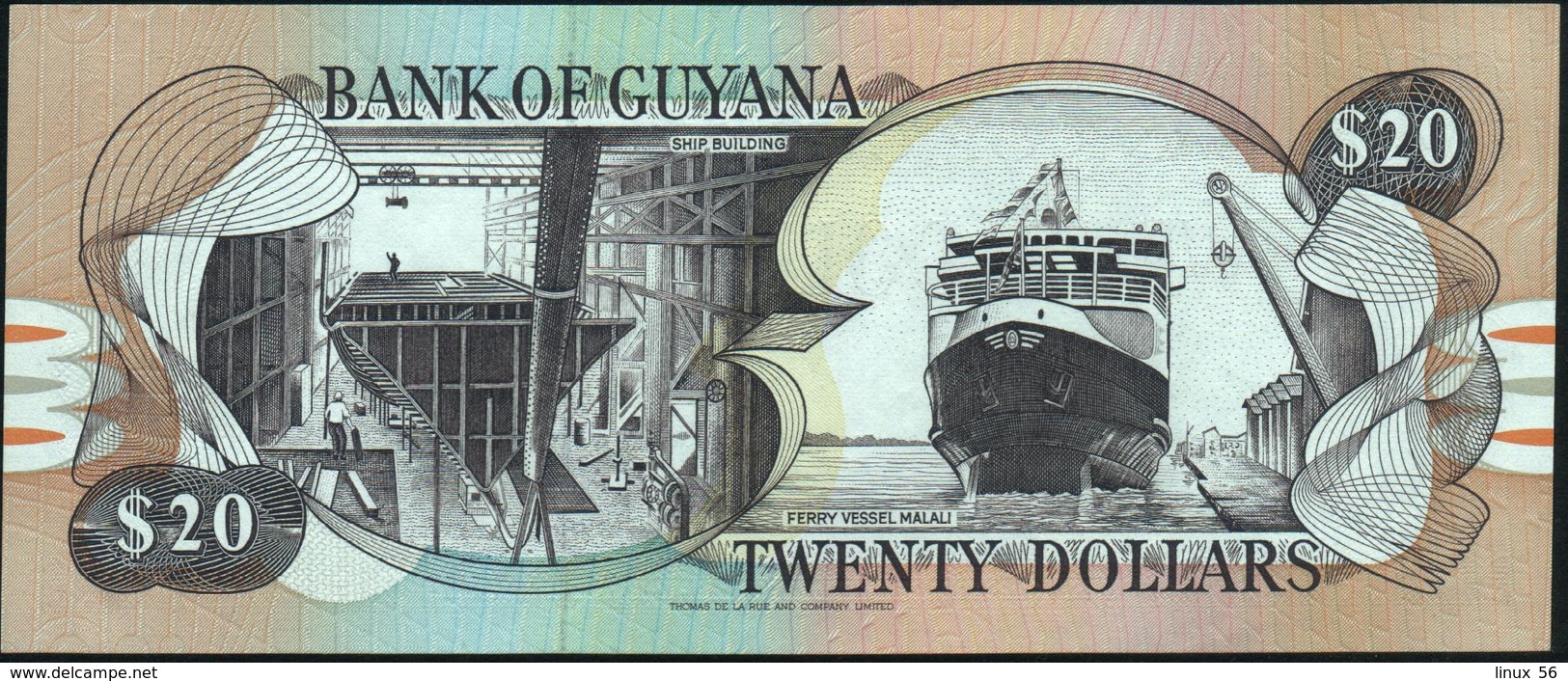 GUYANA - 20 Dollars Nd.(1989) UNC P.27 (1) - Guyana