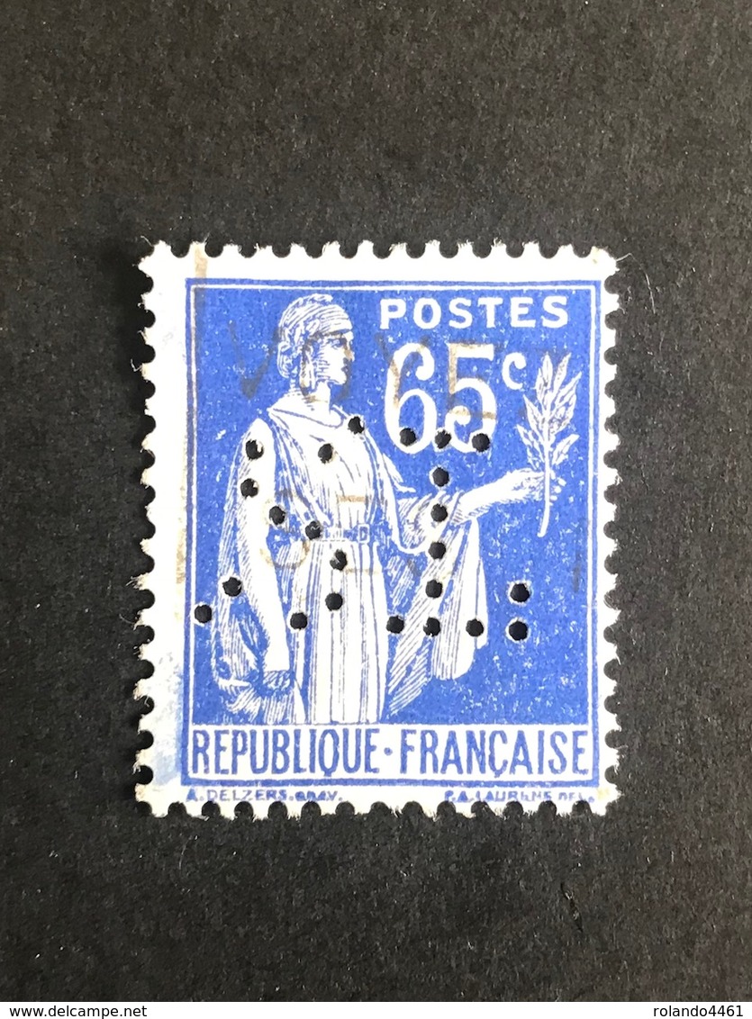 FRANCE S N° 365 Type Paix SL 131 Perforé Perforés Perfins Perfin !! Tres Bien - Autres & Non Classés