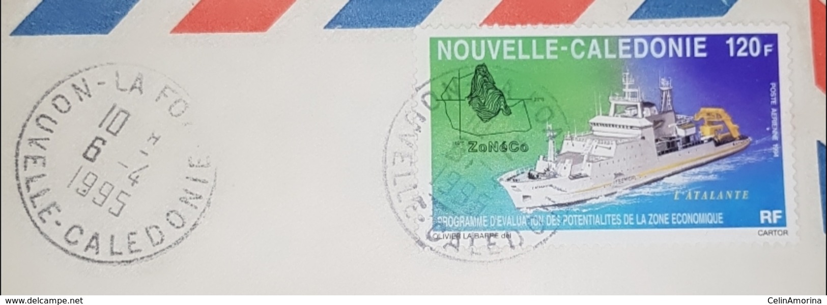 NOUVELLE CALÉDONIE 1995 De La Foa Pour La France Par Avion .le 06.04.1996.. - Cartas & Documentos