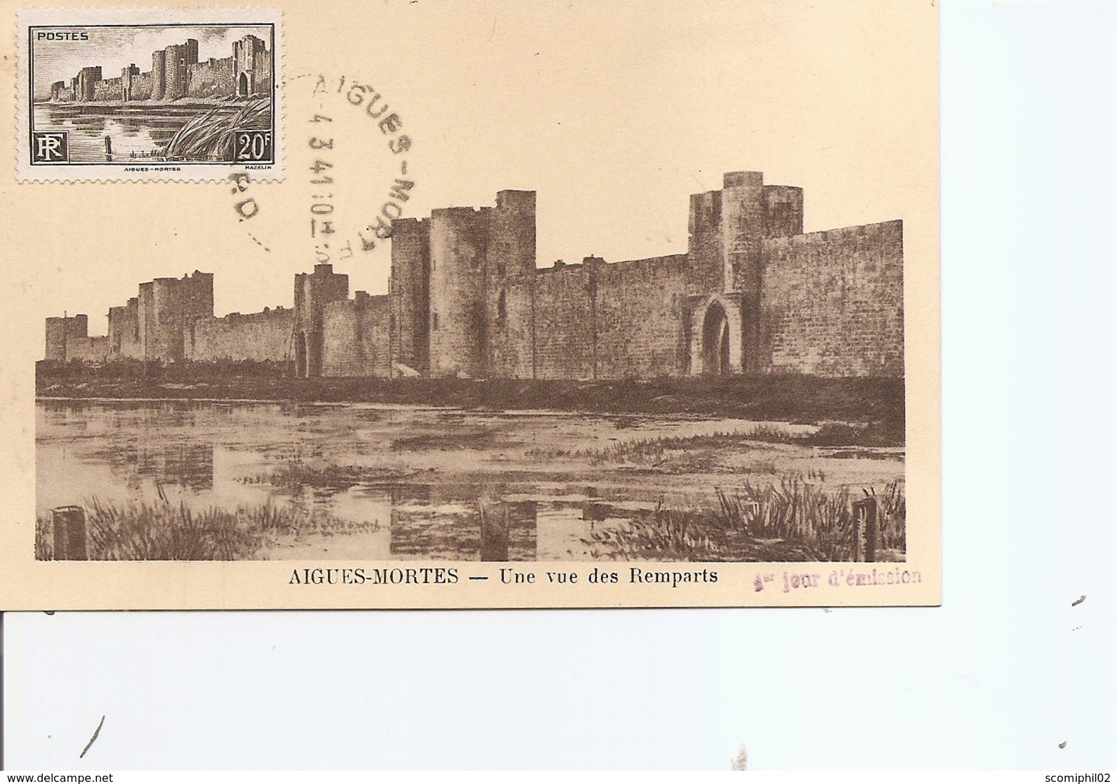 France - Remparts De Aigues -Mortes ( CM De 1941 à Voir) - 1940-1949