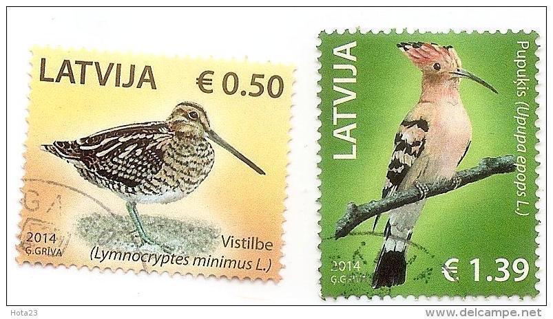2014 Lettonia Latvia Lettland Bird / Birds Rot Book - Used (O) - Lettonie