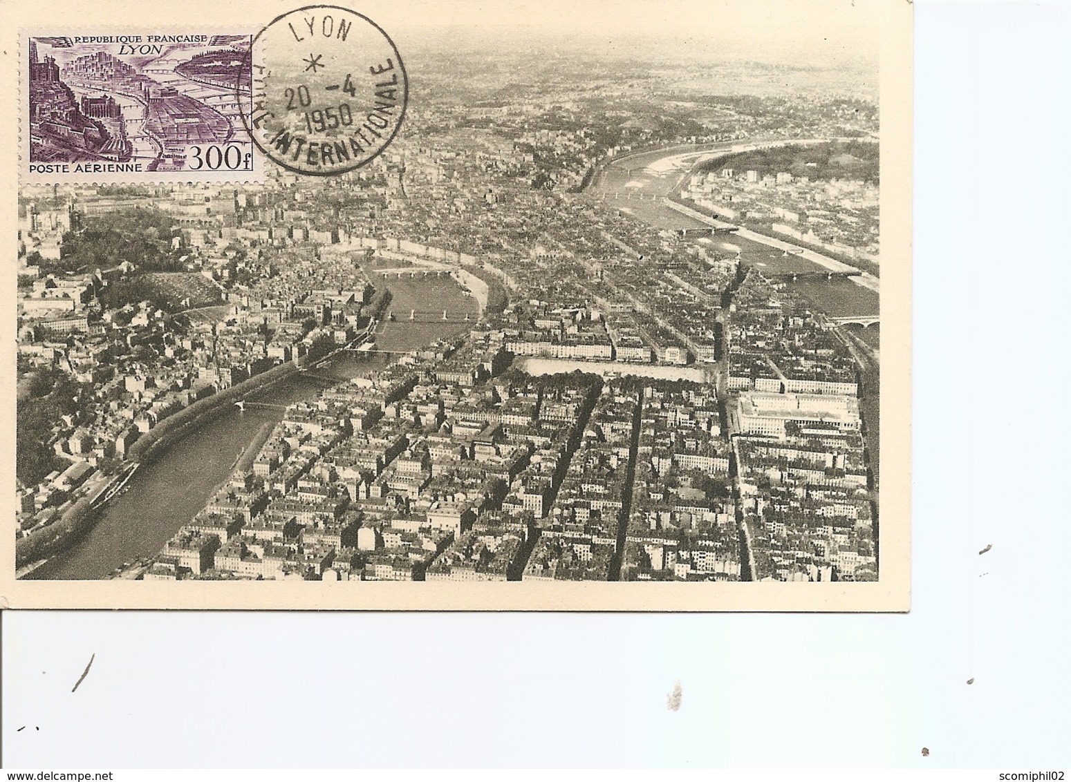 France - Vue Aérienne De Lyon ( CM De PA De 1950 à Voir) - 1950-1959