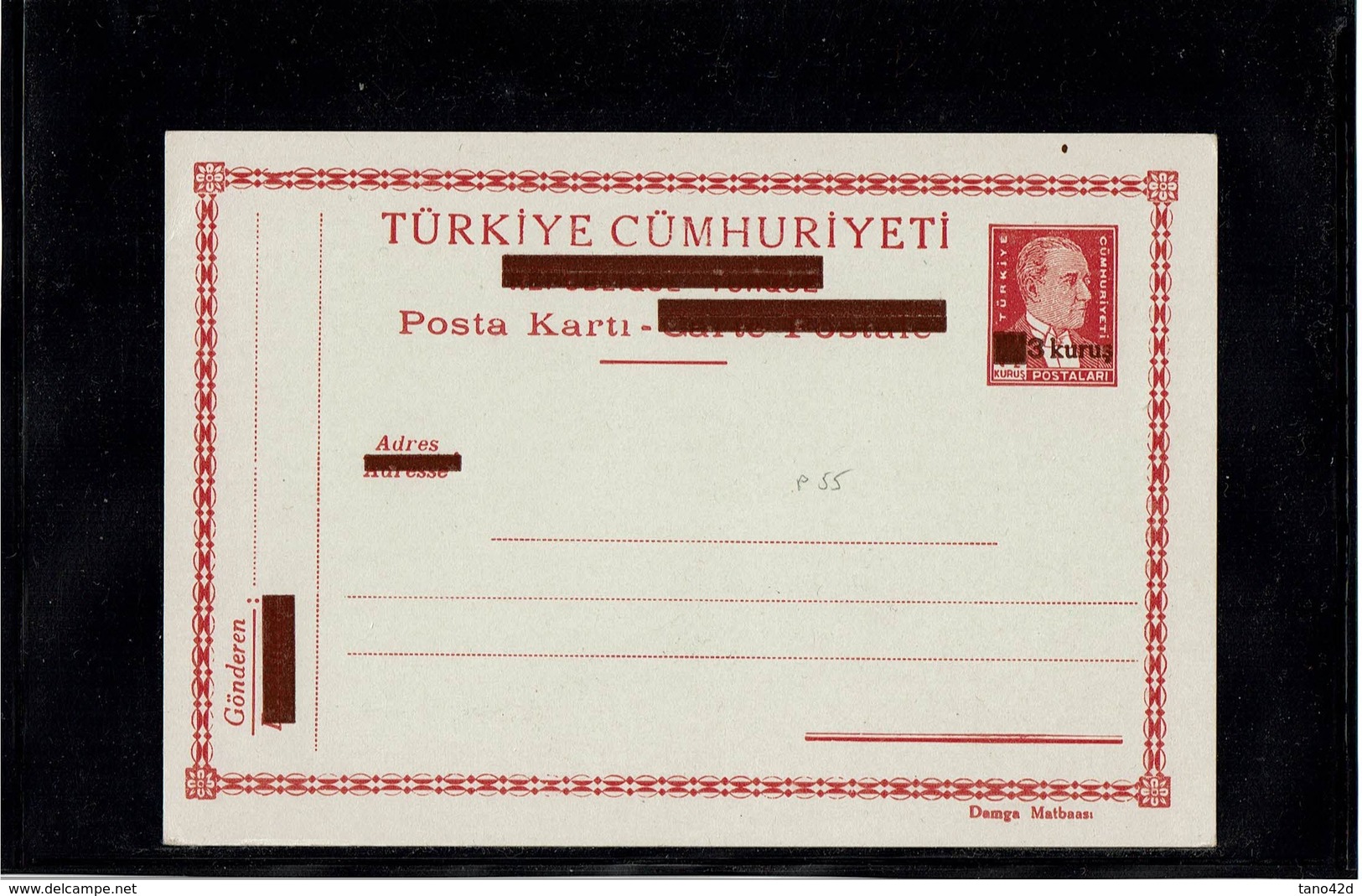 FRAL6-  TURQUIE PERIODE KEMAL ATATURK - 7 EP CP NEUVES - Entiers Postaux