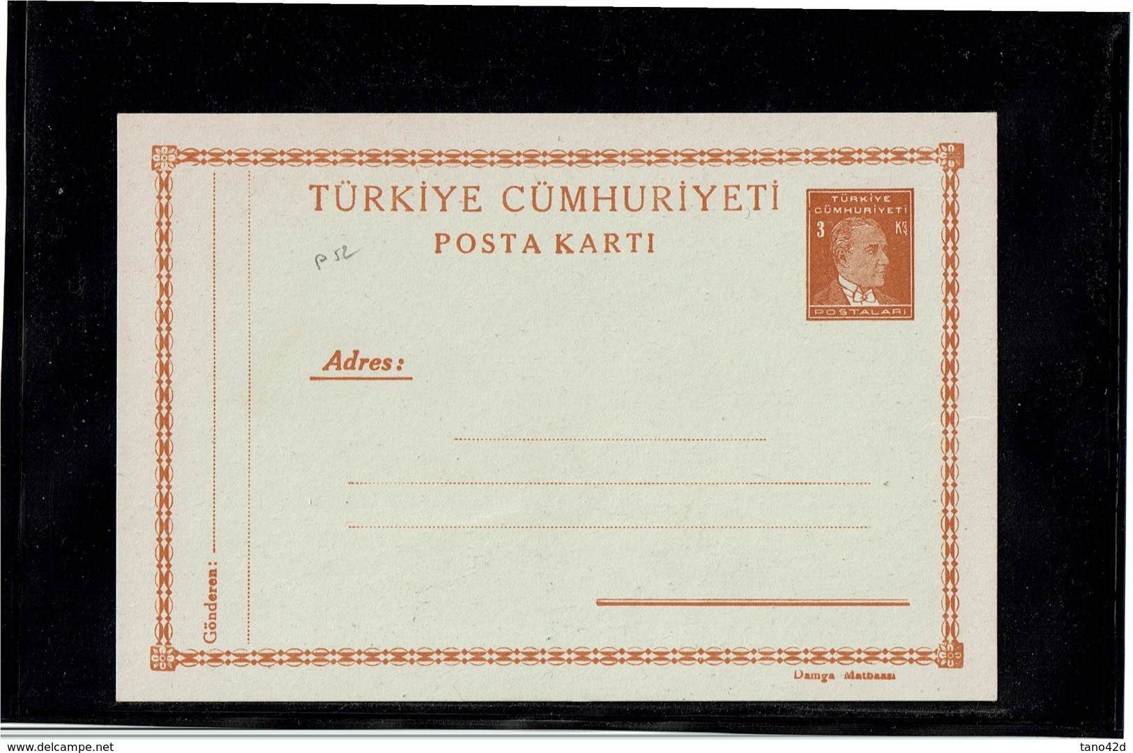 FRAL6-  TURQUIE PERIODE KEMAL ATATURK - 7 EP CP NEUVES - Entiers Postaux