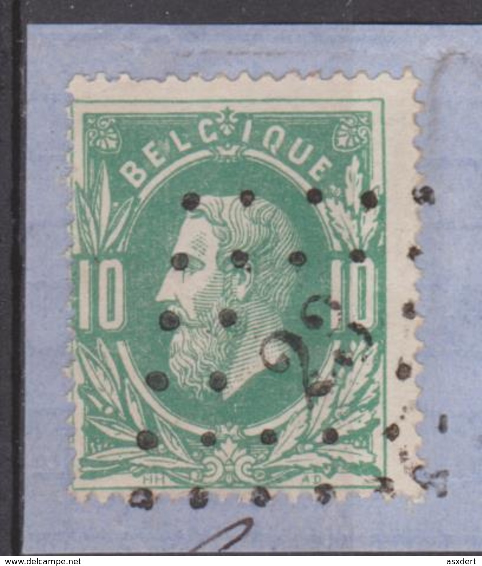 N° 30 - Leopold II - Lp. 23 Avelghem Fragment. 4-27/ 17 - 1869-1883 Leopold II.