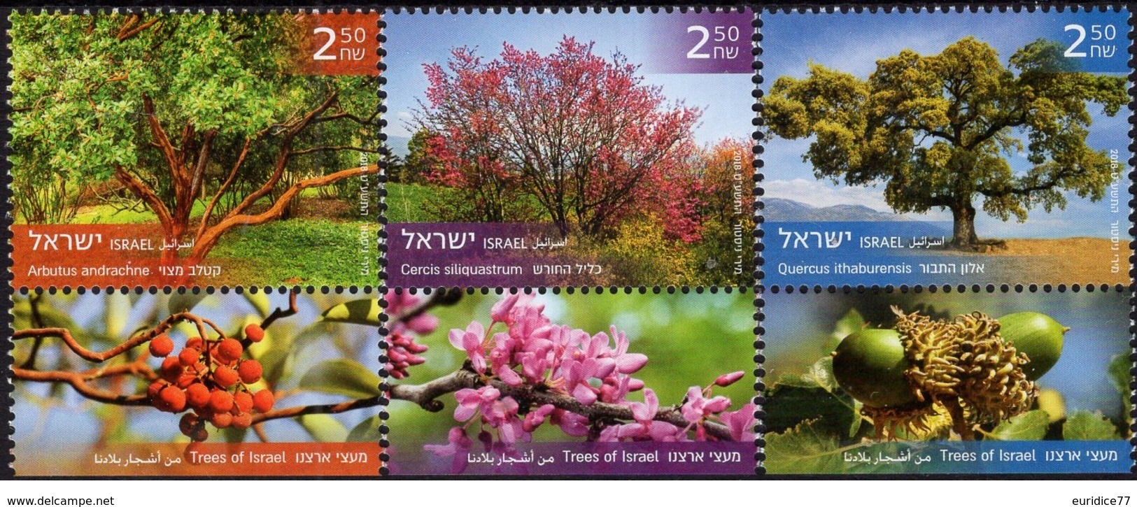 Israel 2018 - Trees Of Israel Stamp Set Mnh - Full Years