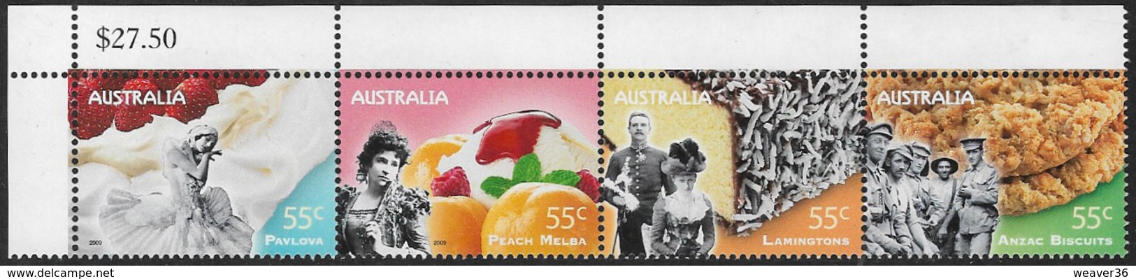 Australia SG3189a 2009 Not Just Desserts 4v Se-tenant Complete Unmounted Mint [4/4718/6D] - Ungebraucht