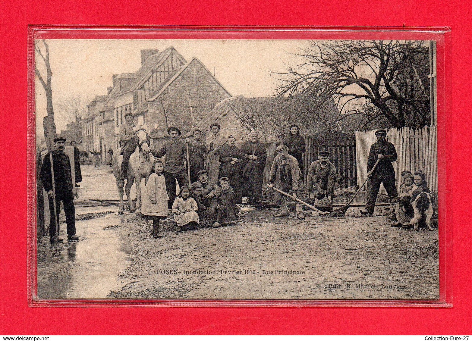 27-CPA POSES - INONDATION DE FEVRIER 1910 - RUE PRINCIPALE - Other & Unclassified