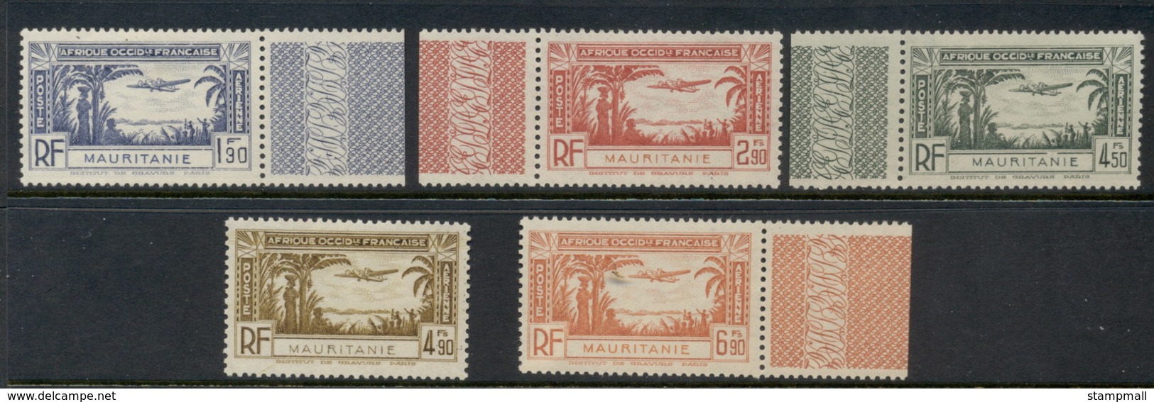 Mauritania 1940 Air Mail MLH - Andere & Zonder Classificatie