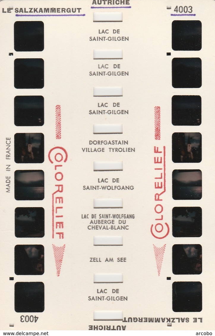 Carte Steroscopique Colorelief,Autriche, Oostenrijk,Le Salzkammergut - Visionneuses Stéréoscopiques