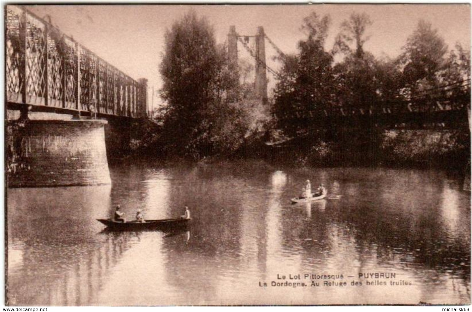 51dz 325 CPA - PUYBRUN - AU REFUGE DES BELLES TRUITES - Autres & Non Classés