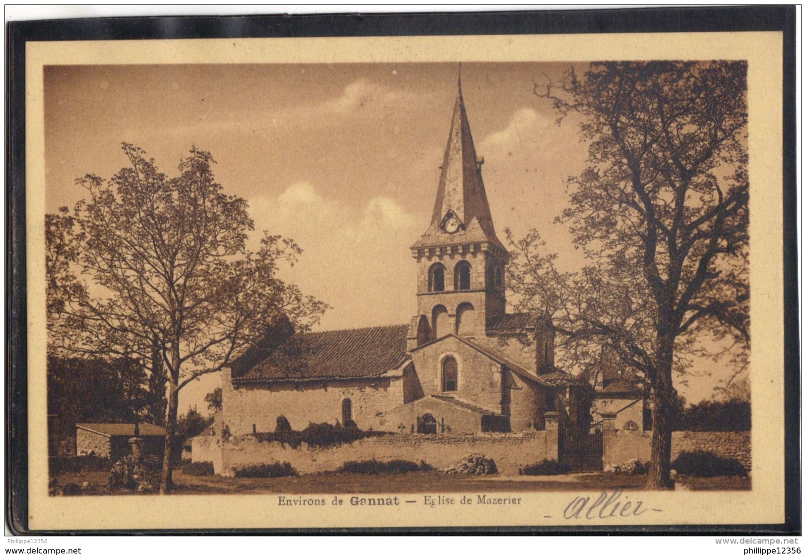 03141 . MAZERIER . ENVIRONS DE GANNAT . EGLISE - Autres & Non Classés