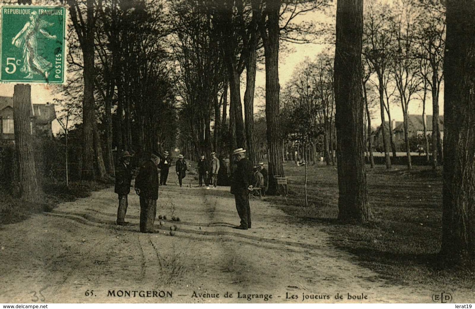 91....essonne...montgeron...les Joueurs De Boule - Montgeron