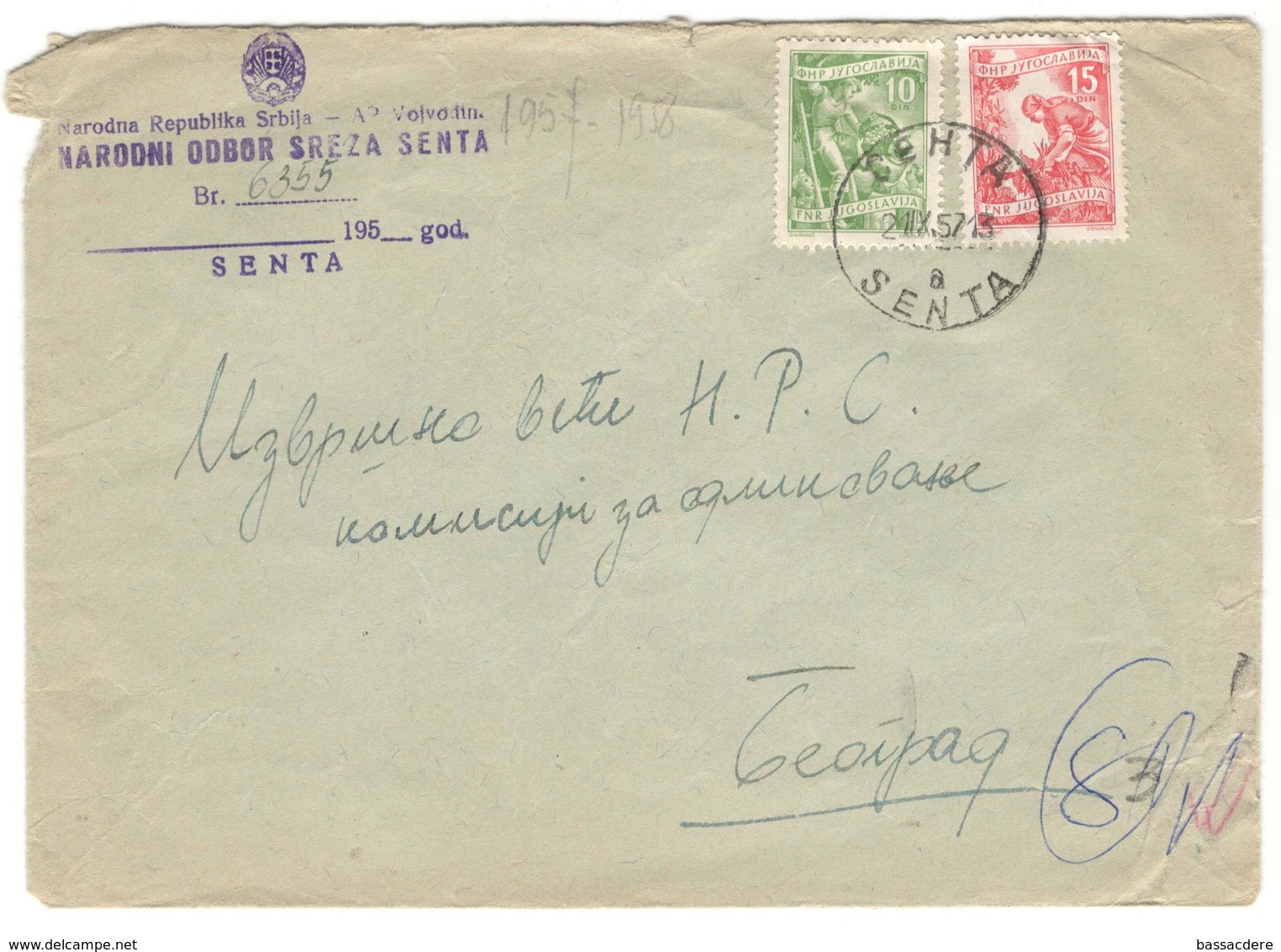 16996 - SENTA - Lettres & Documents