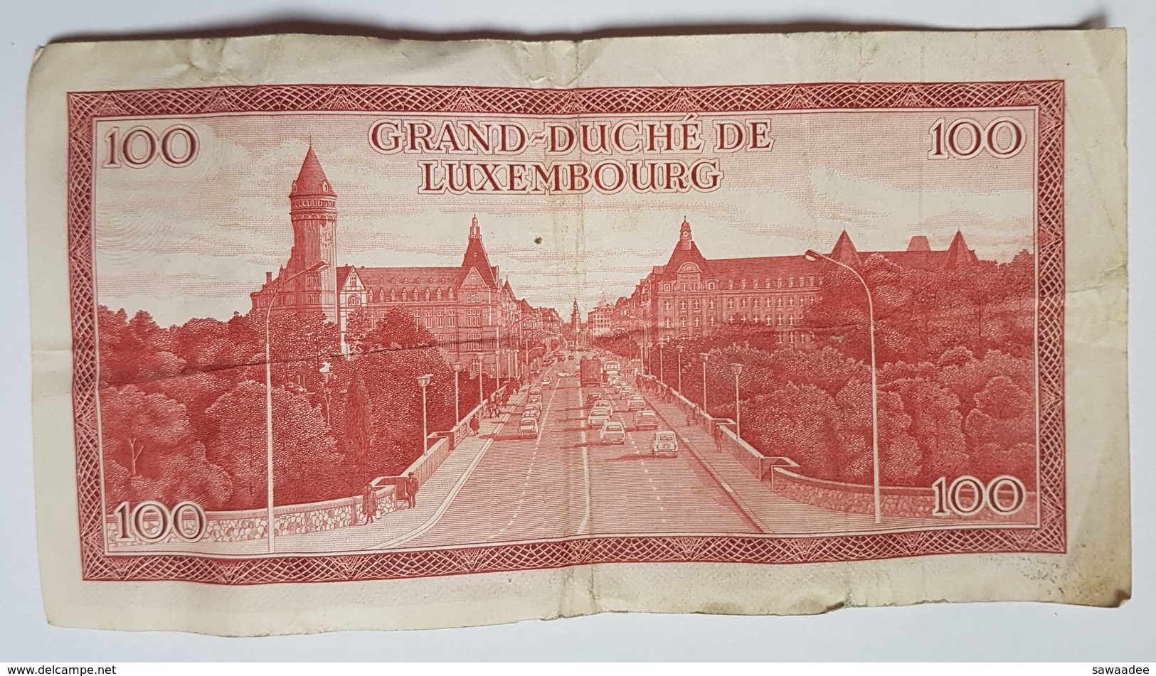 BILLET LUXEMBOURG - P.56a - 100 FRANCS - 15/07/1970 - GRAND DUC JEAN - PONT ADOLPHE - Luxembourg