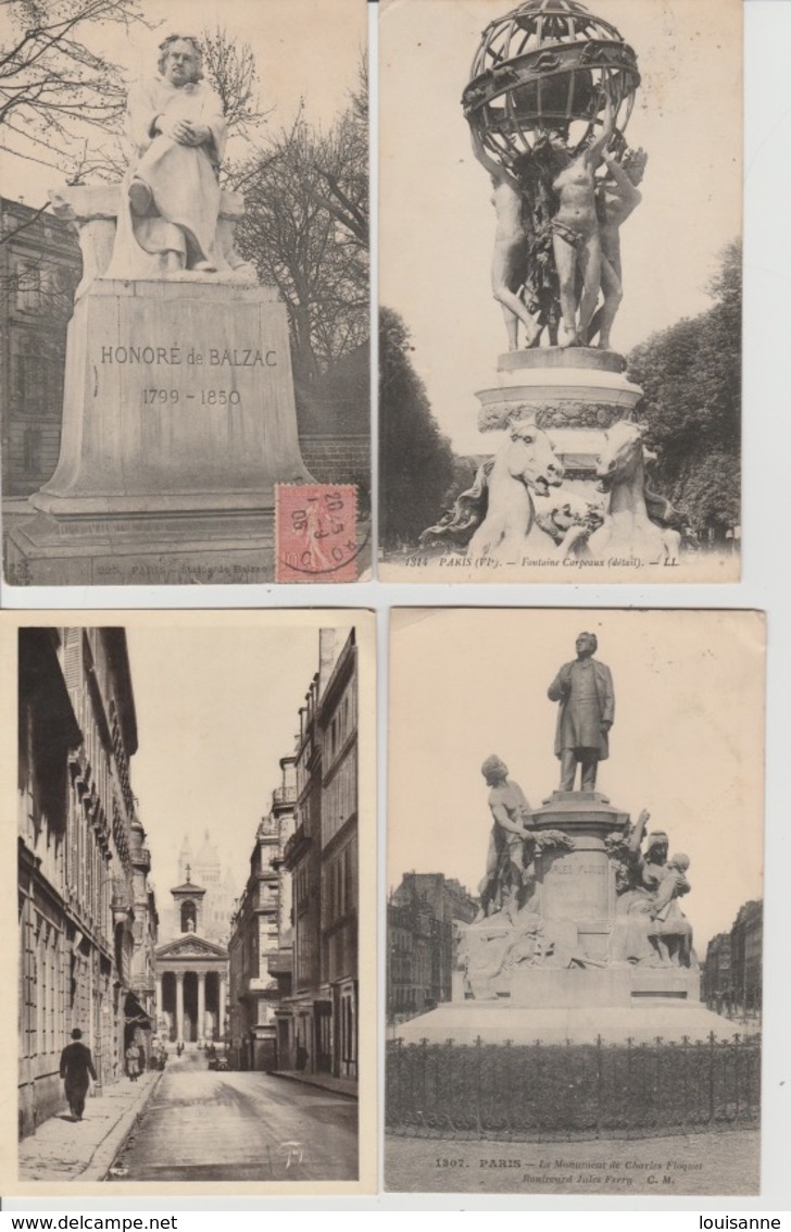 19 / 4 / 430. -  PARIS  - LOT  DE  16   C P A   DIVERSES -Toutes Scanées - 5 - 99 Cartoline