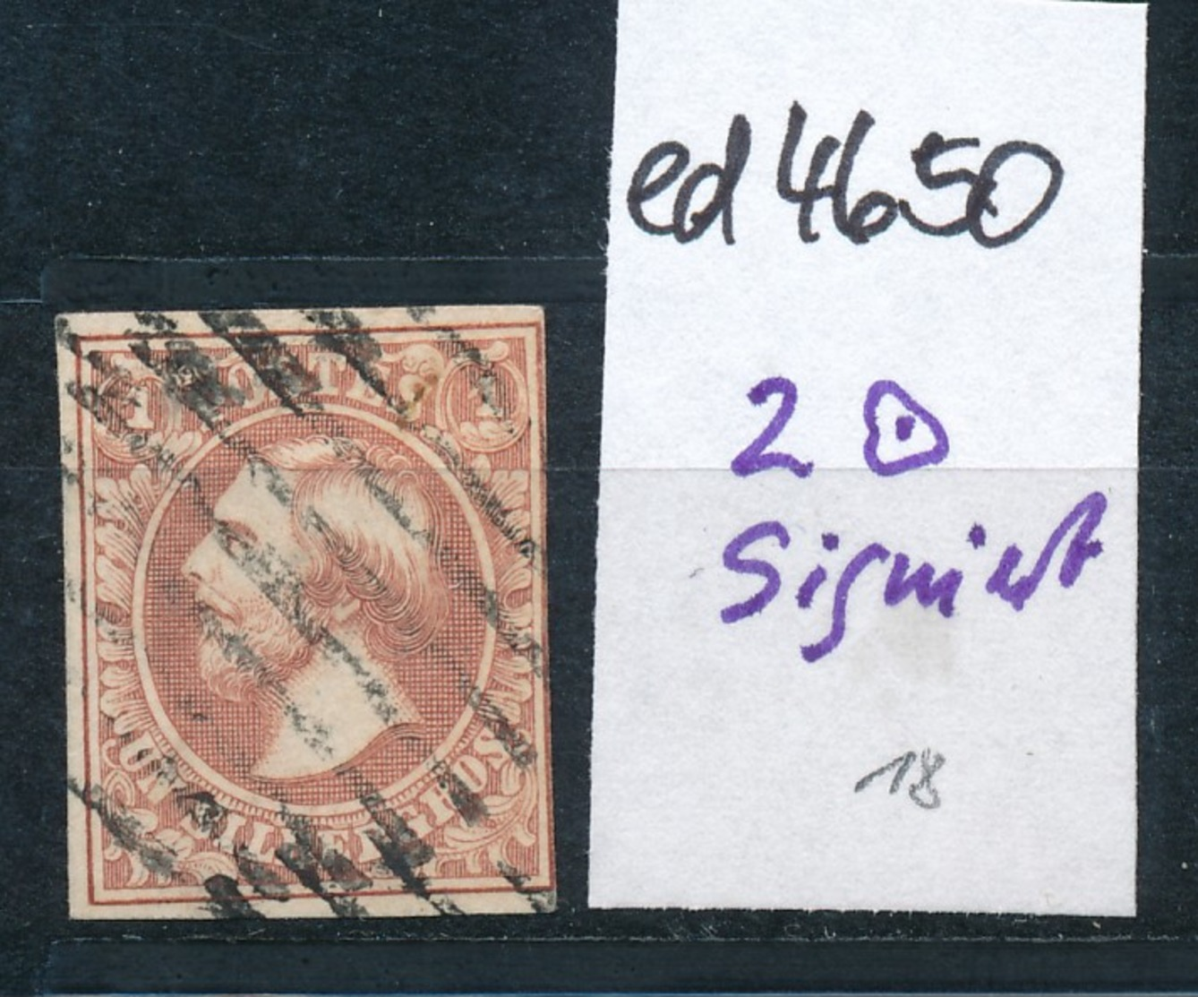Luxemburg Nr. 2 Type ? Signiert  -o  (ed4650  ) Siehe Scan - 1852 Wilhelm III.