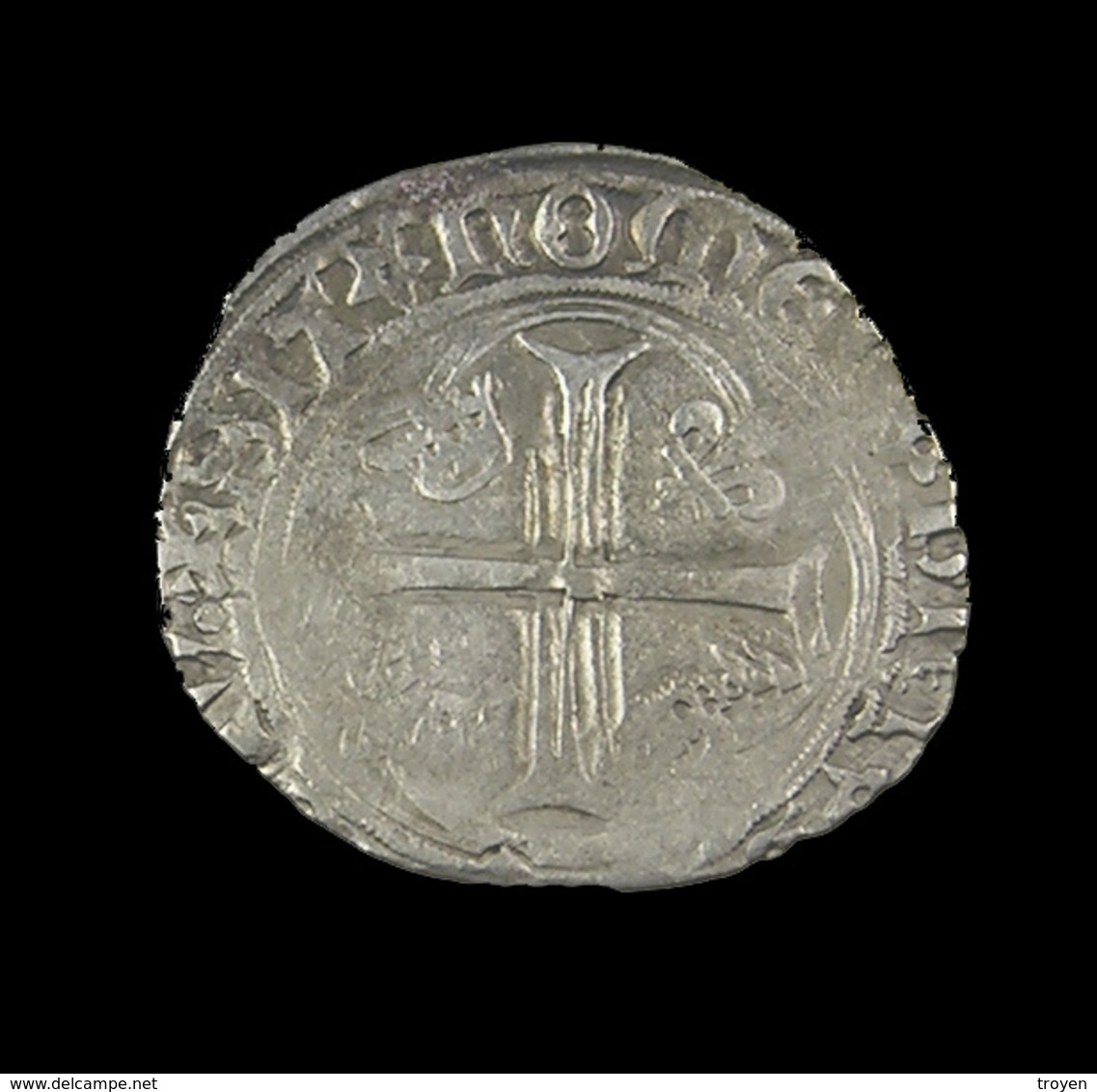 Blanc à La Couronne  - Charles VIII - France - 1483-98 - ° 15  Rouen -  Billon - TB+ - 2,69gr. - - 1483-1498 Karl VIII. Der Freundliche