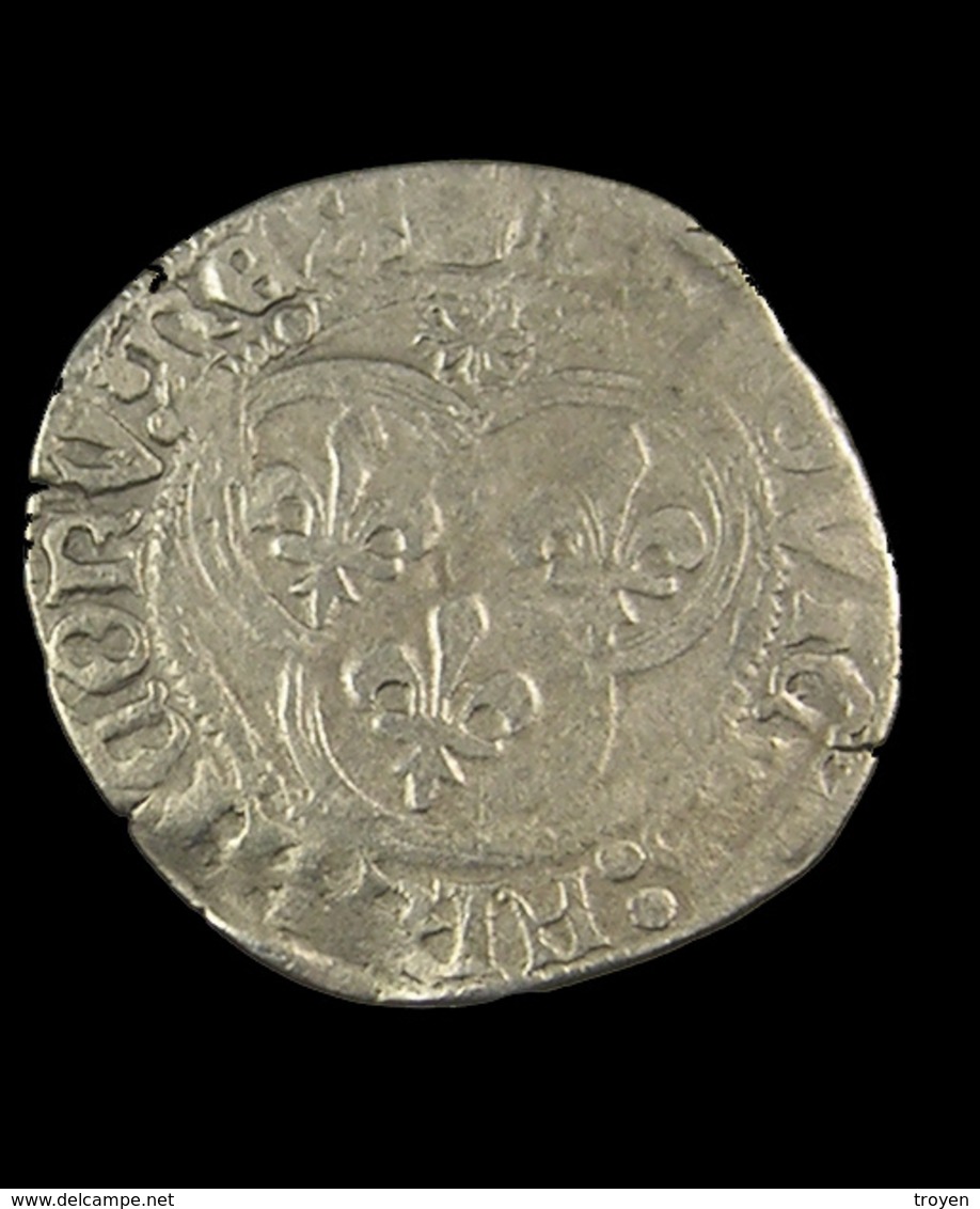 Blanc à La Couronne  - Charles VIII - France - 1483-98 - ° 15  Rouen -  Billon - TB+ - 2,69gr. - - 1483-1498 Charles VIII The Affable