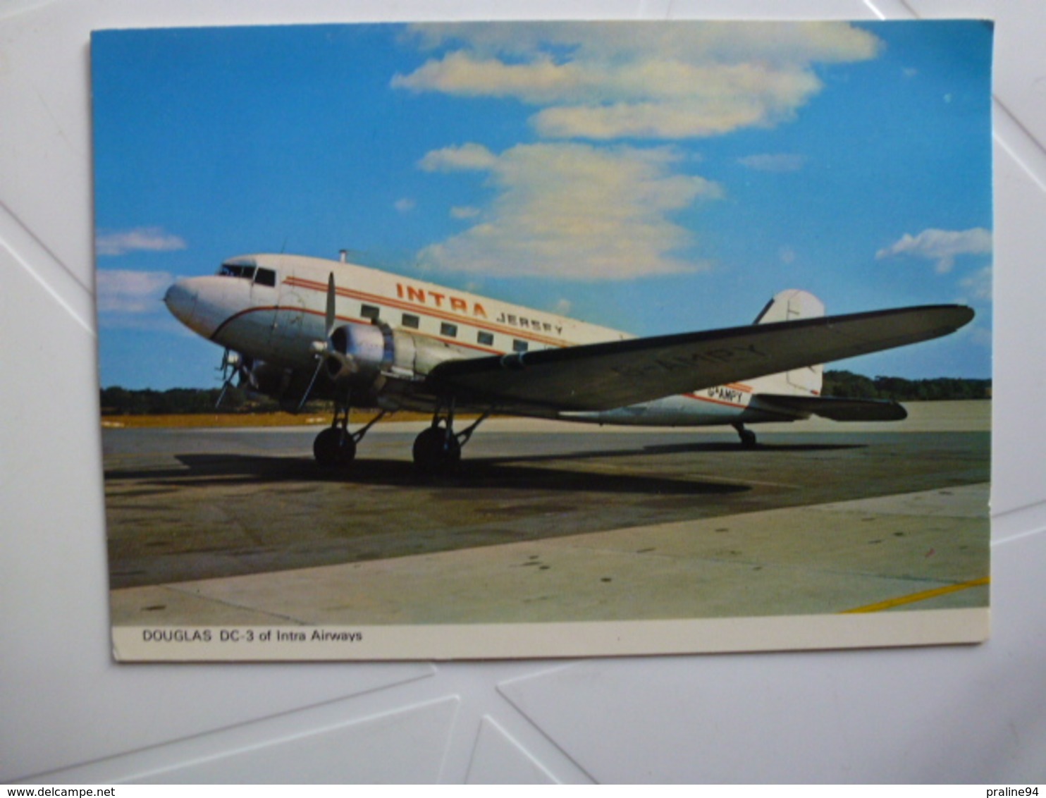 DOUGLAS D.C 3 OF INTRA AIRWAYS DE JERSEY - Werbung