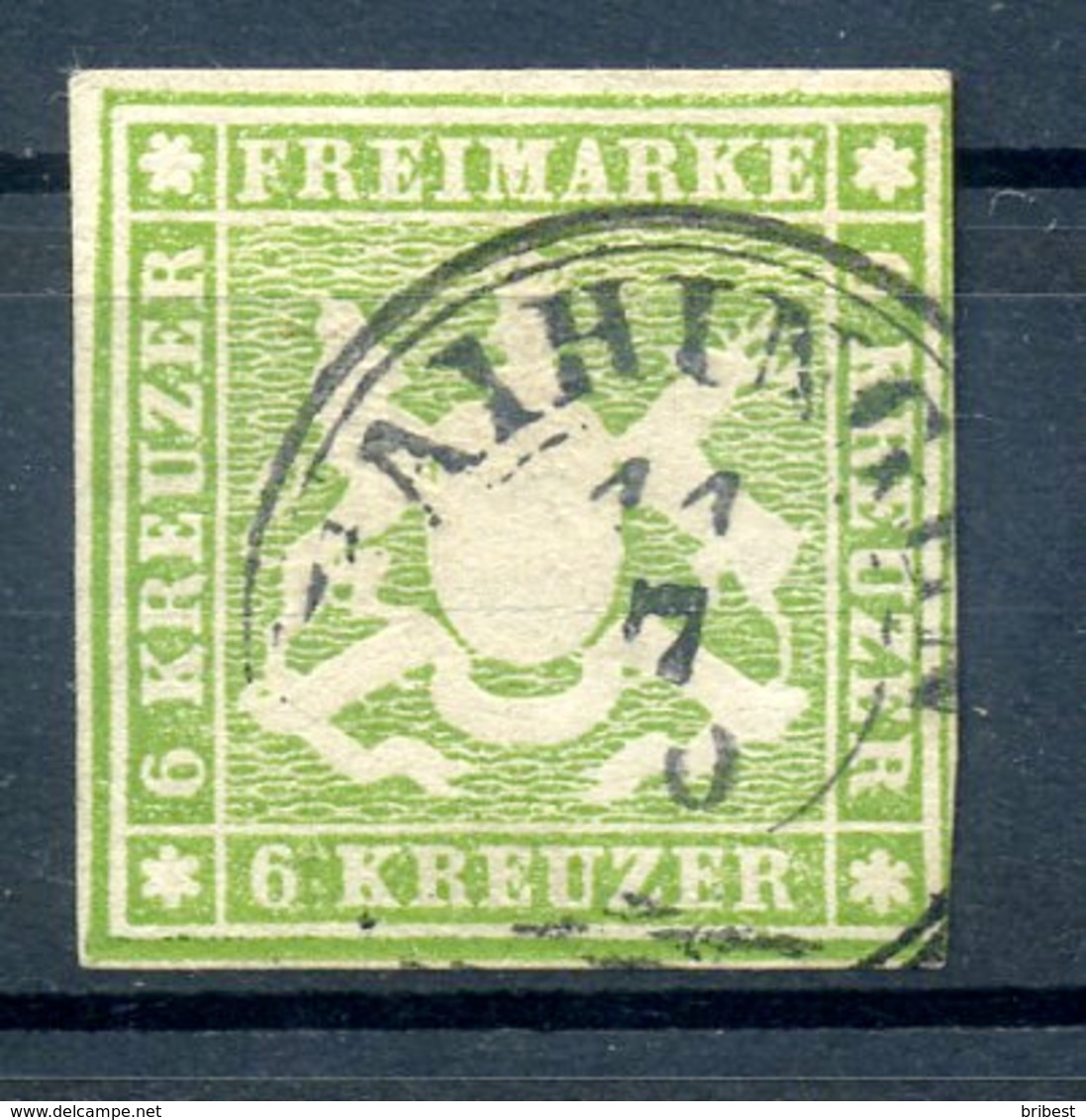 WUERTTEMBERG 1859, Nr 13a (96512) - Sonstige & Ohne Zuordnung