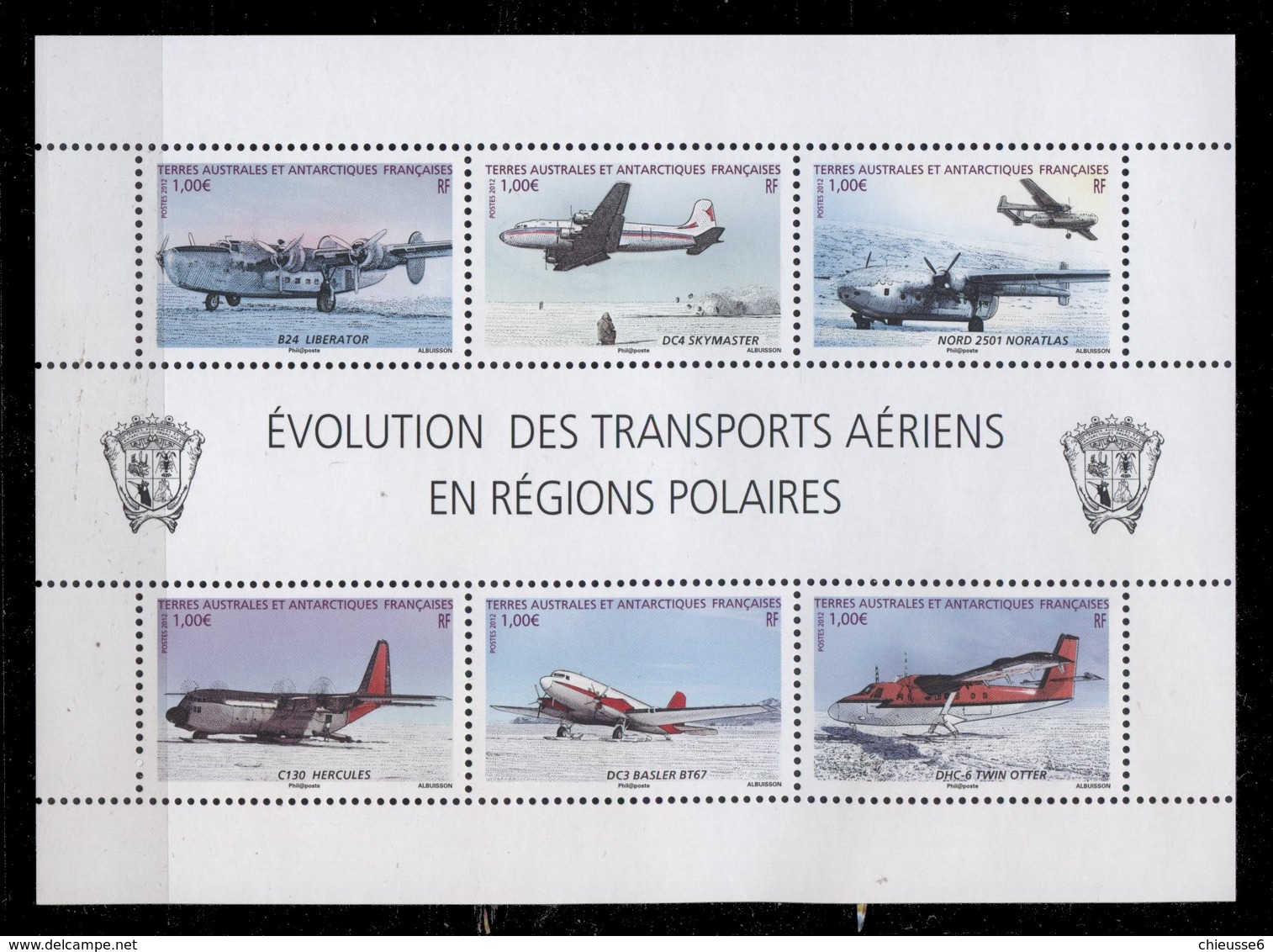 TAAF ** - Bloc 612 à 617 -  Evolution Des Transports Aériens - Blocks & Sheetlets