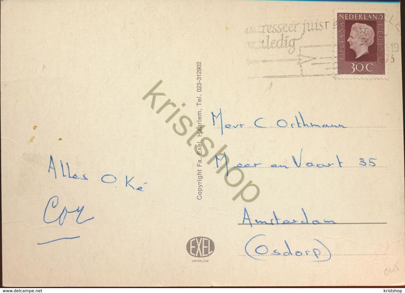 Santpoort - O.a Molen - Kerk - VW-kever  )Beagle)  - Gelopen Met Postzegel [AA42-3.745 - Autres & Non Classés