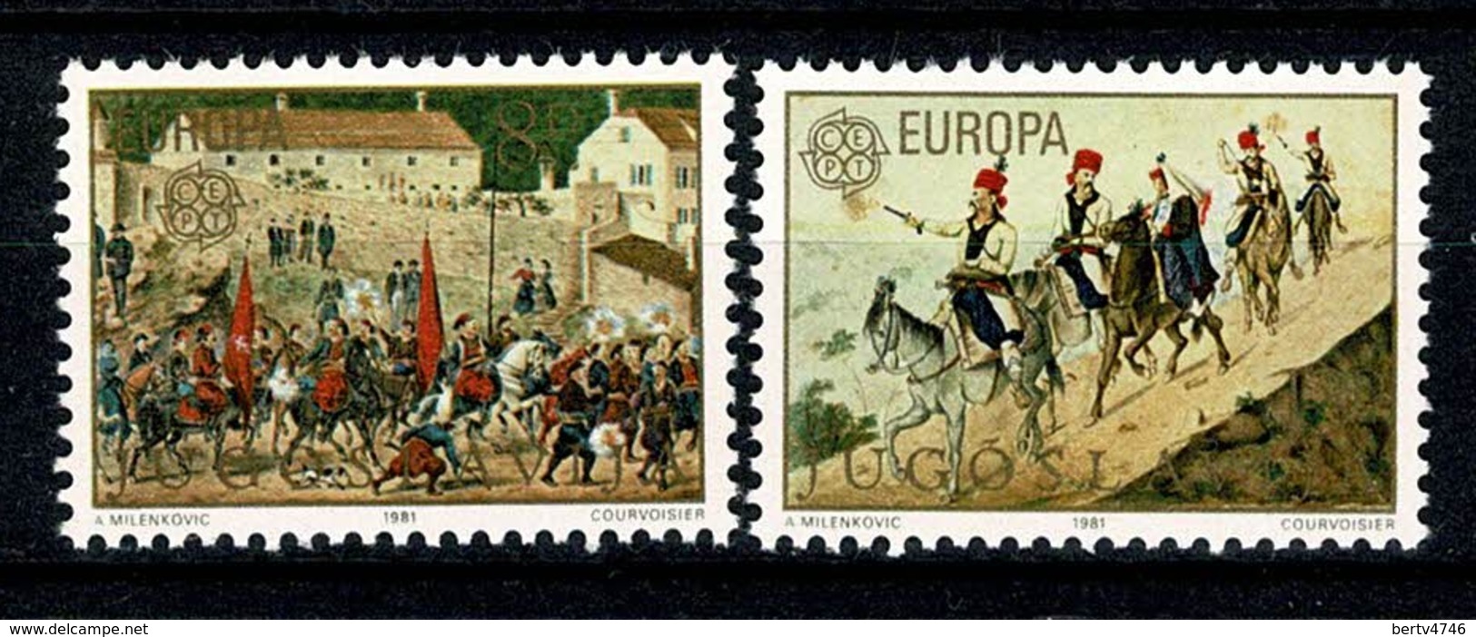 Jugoslavia  1981  Europa  Yv 1769/70** , Mi 1883/84** , Cat. Yv. 1,50 € - Neufs