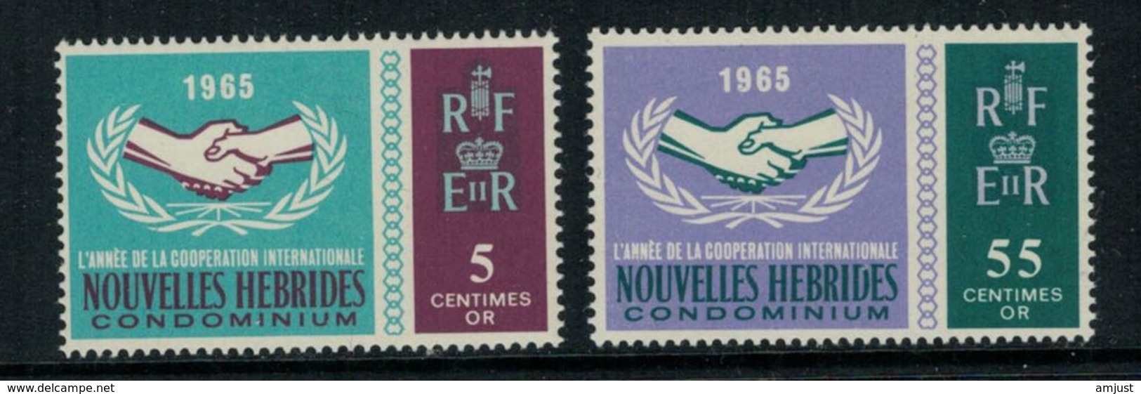 Nouvelles Hébrides // 1960-1980 // 20ème Anniversaire Des Nations-Unies Timbres Neufs** MNH No. Y&T 223-224 - Ongebruikt