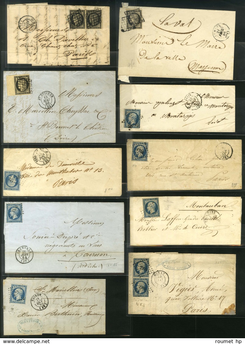 Lot De 30 Lettres De 1849 à 1863. - B / TB. - 1852 Louis-Napoleon